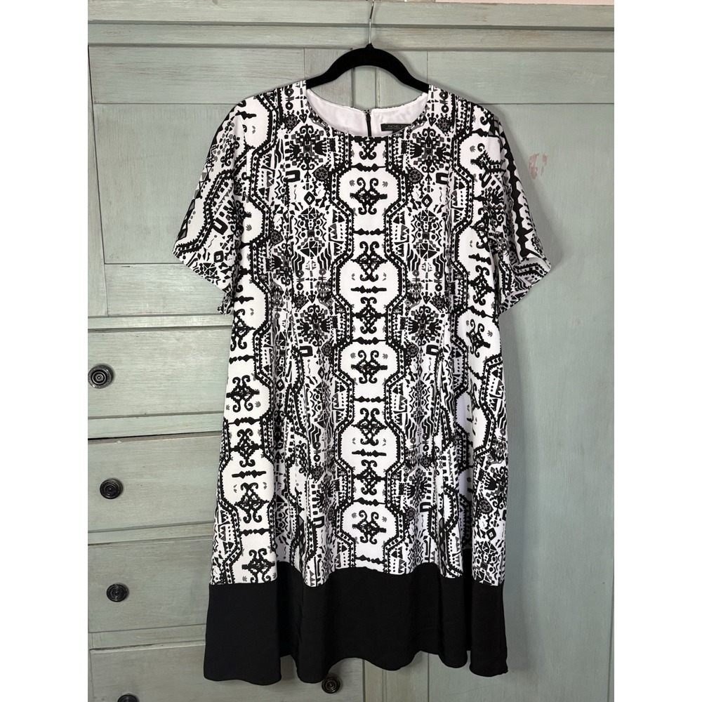 Rachel Zoe x A Pea In The POD Maternity Dress Size L Black & White